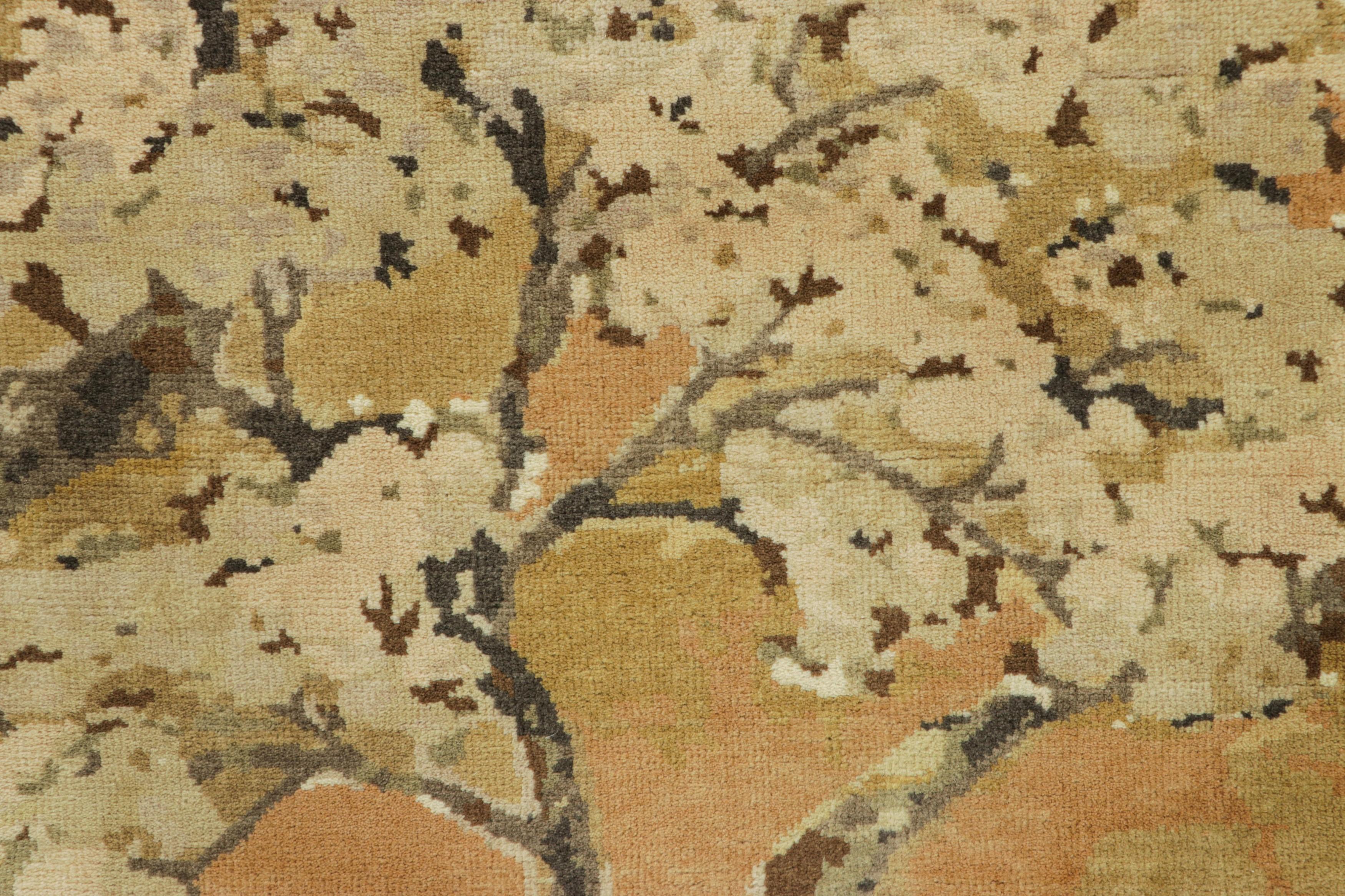 Art Déco Rug & Kilim è un tappeto da corsa cinese in stile Art Deco in oro con la scritta 