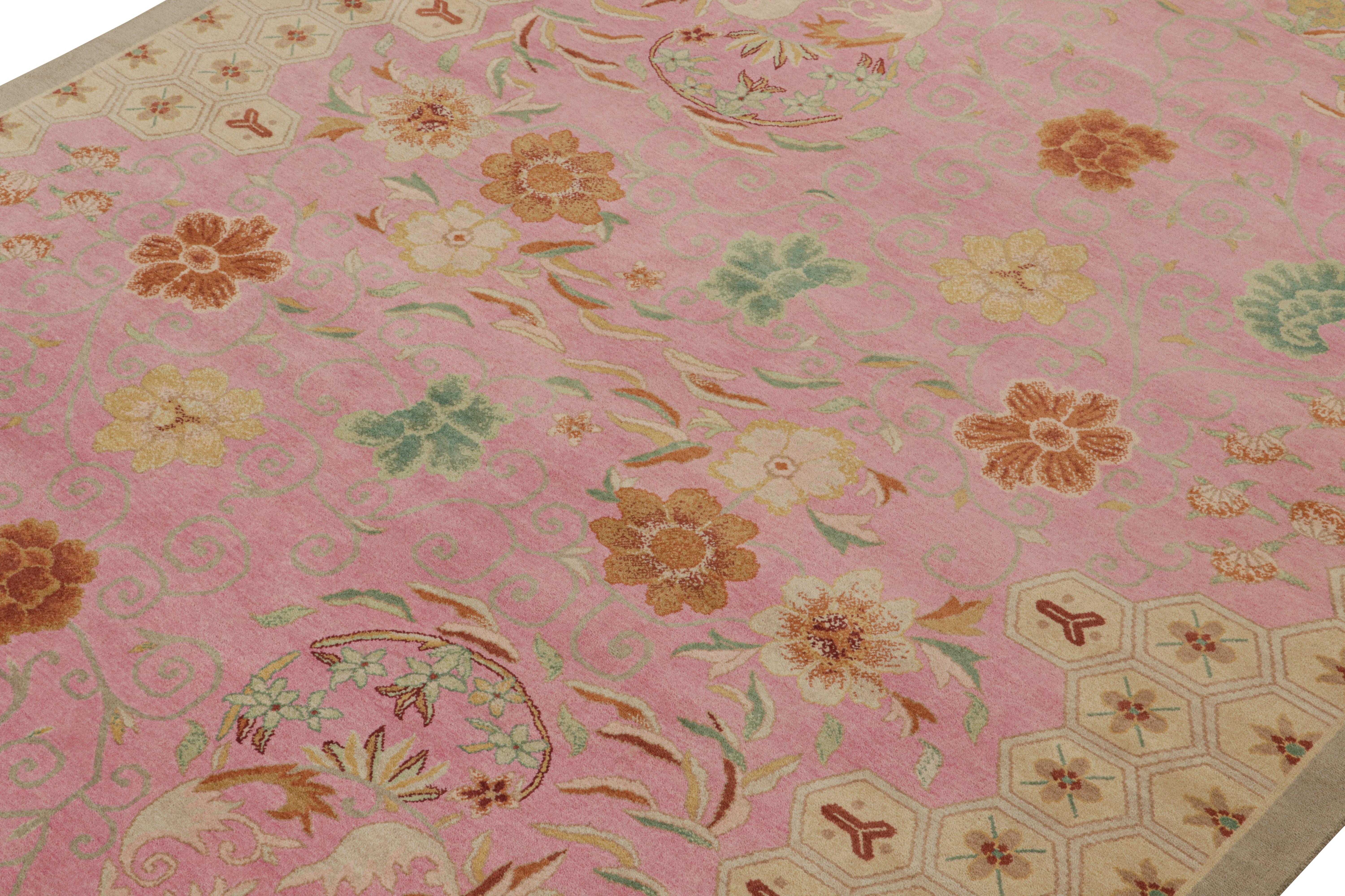 Questa ode ai tappeti cinesi Art Deco 9x12 è la nuova aggiunta alla nuova collezione Deco di Rug & Kilim. Annodato a mano in lana.

Ulteriori informazioni sul design: 

Questo pezzo esalta lo stile Deco degli anni '20 e lo reimmagina con nuove