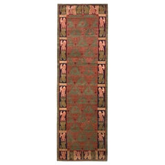 Alfombra clásica de estilo europeo Rug & Kilim Verde Rojo Patrón de alfombra personalizado