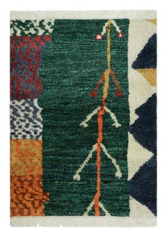 Rug & Kilim's Classic Moroccan High Pile Rug with Tribal Geometric Motif Design