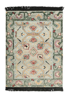 Rug & Kilim’s Classic Oriental Style Rug Polychromatic Floral Patterns-Rug&Kilim