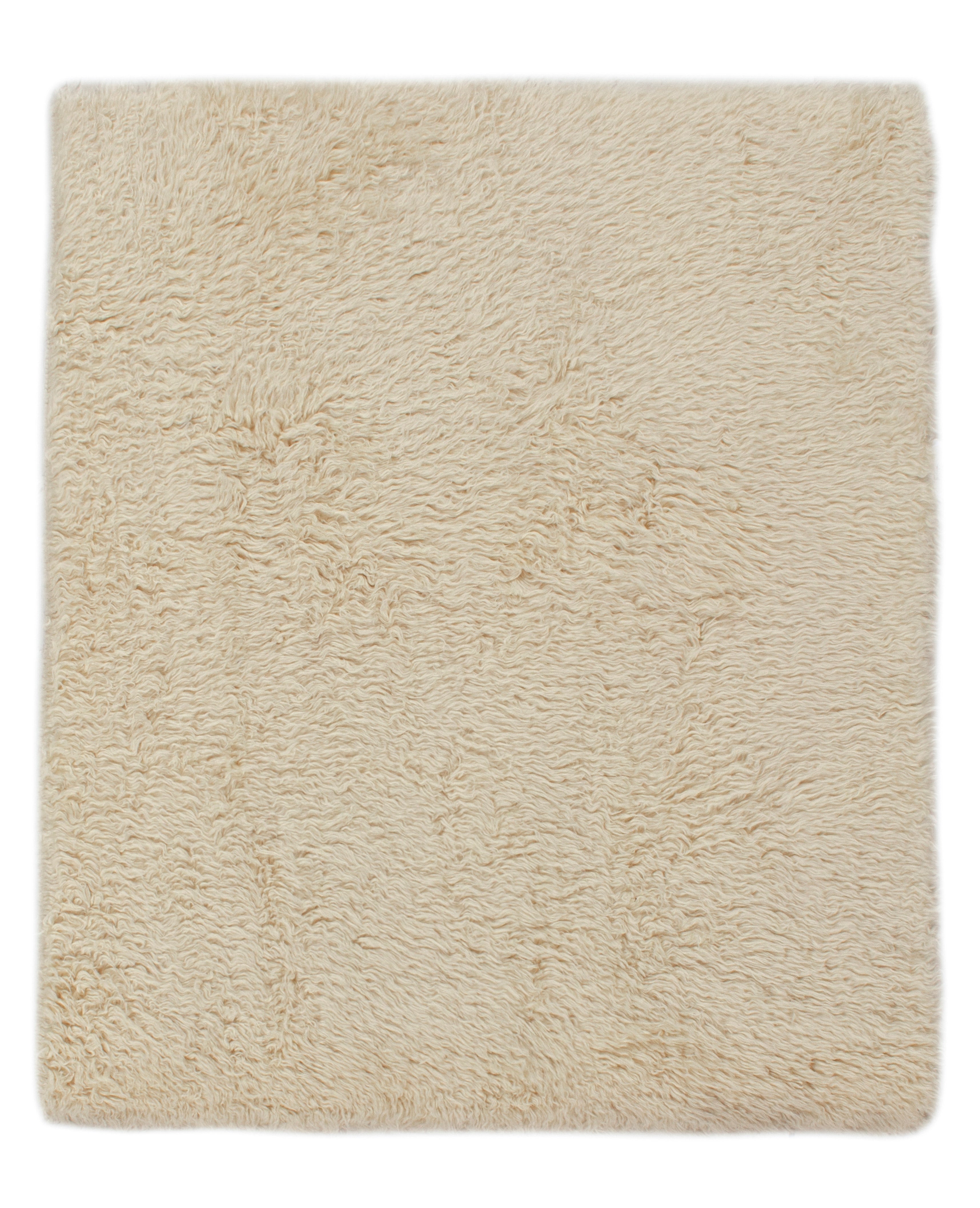 Rug & Kilim’s Moroccan Style Shag Rug in Creamy High-Pile For Sale