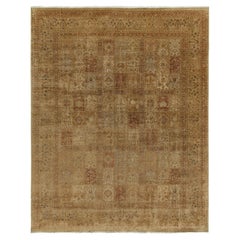 Rug & Kilim’s Classic Persian Style Rug in Beige-Brown and Red Floral Patterns