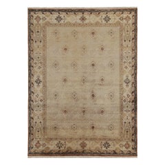 Rug & Kilim’s Classic style rug in Beige-Brown Paisleys, Rustic Florals