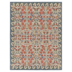 Rug & Kilim’s Classic Style Rug in White with Floral Patterns