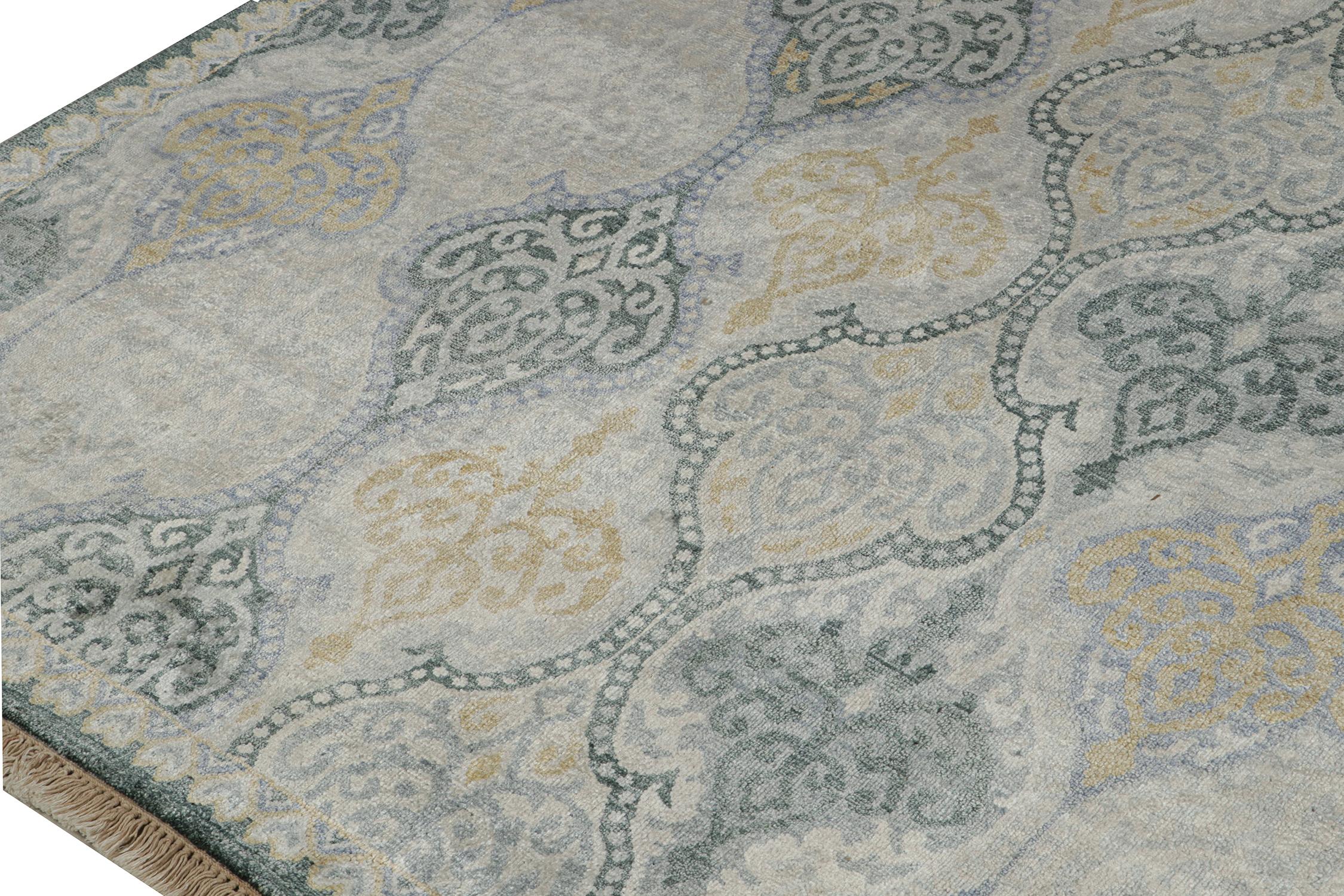 Tapis de style classique de Kilim & Tapis à motifs gris, beige et or Neuf - En vente à Long Island City, NY