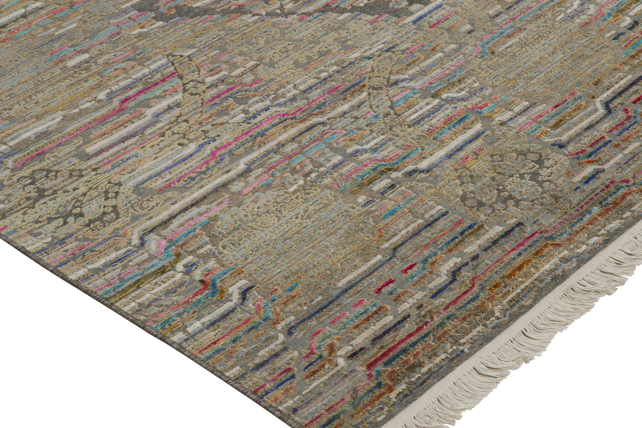 Klassischer Teppich und Kelim-Teppich im klassischen Stil mit polychromen Mustern im Zustand „Neu“ im Angebot in Long Island City, NY