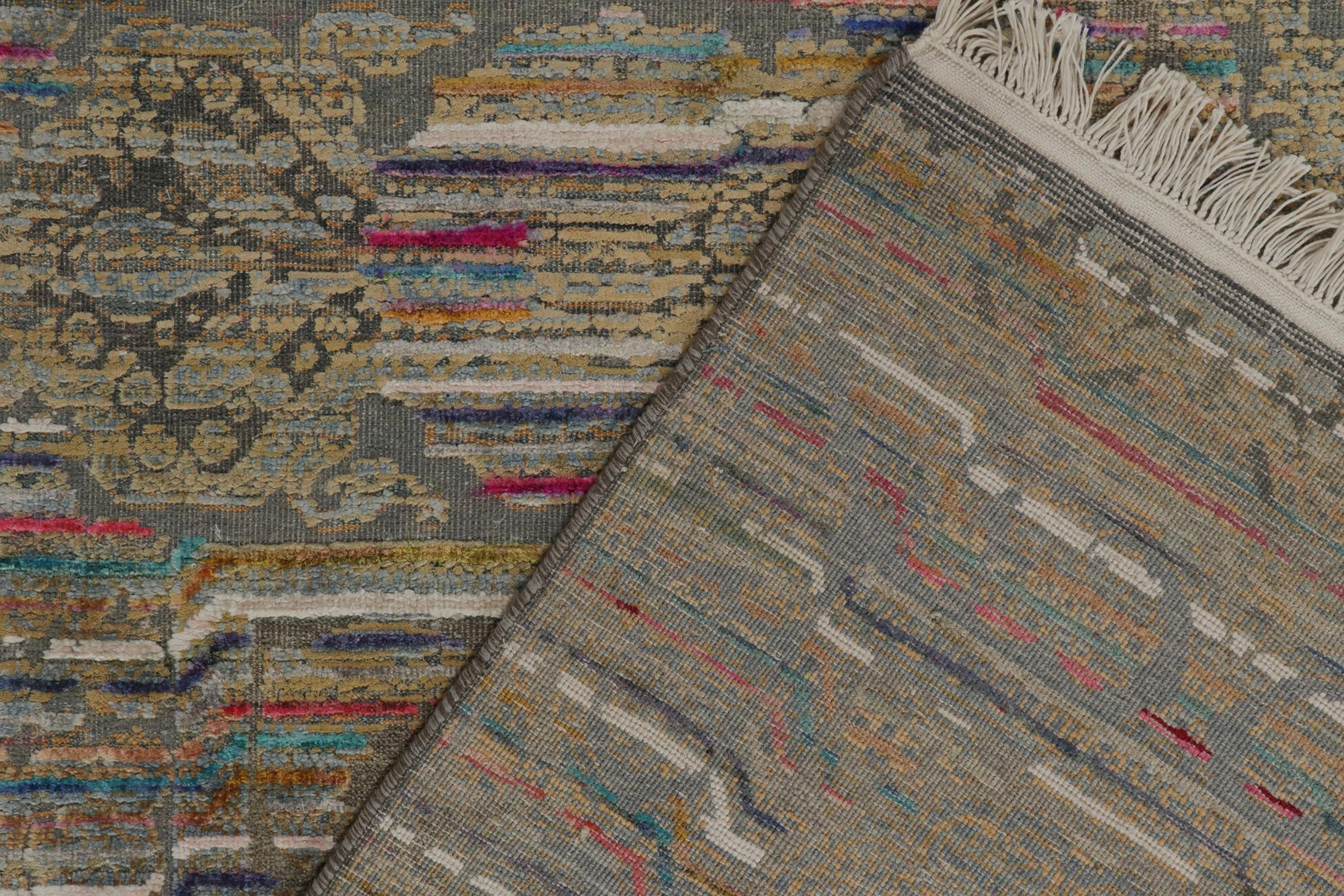Klassischer Teppich und Kelim-Teppich im klassischen Stil mit polychromen Mustern (Wolle) im Angebot