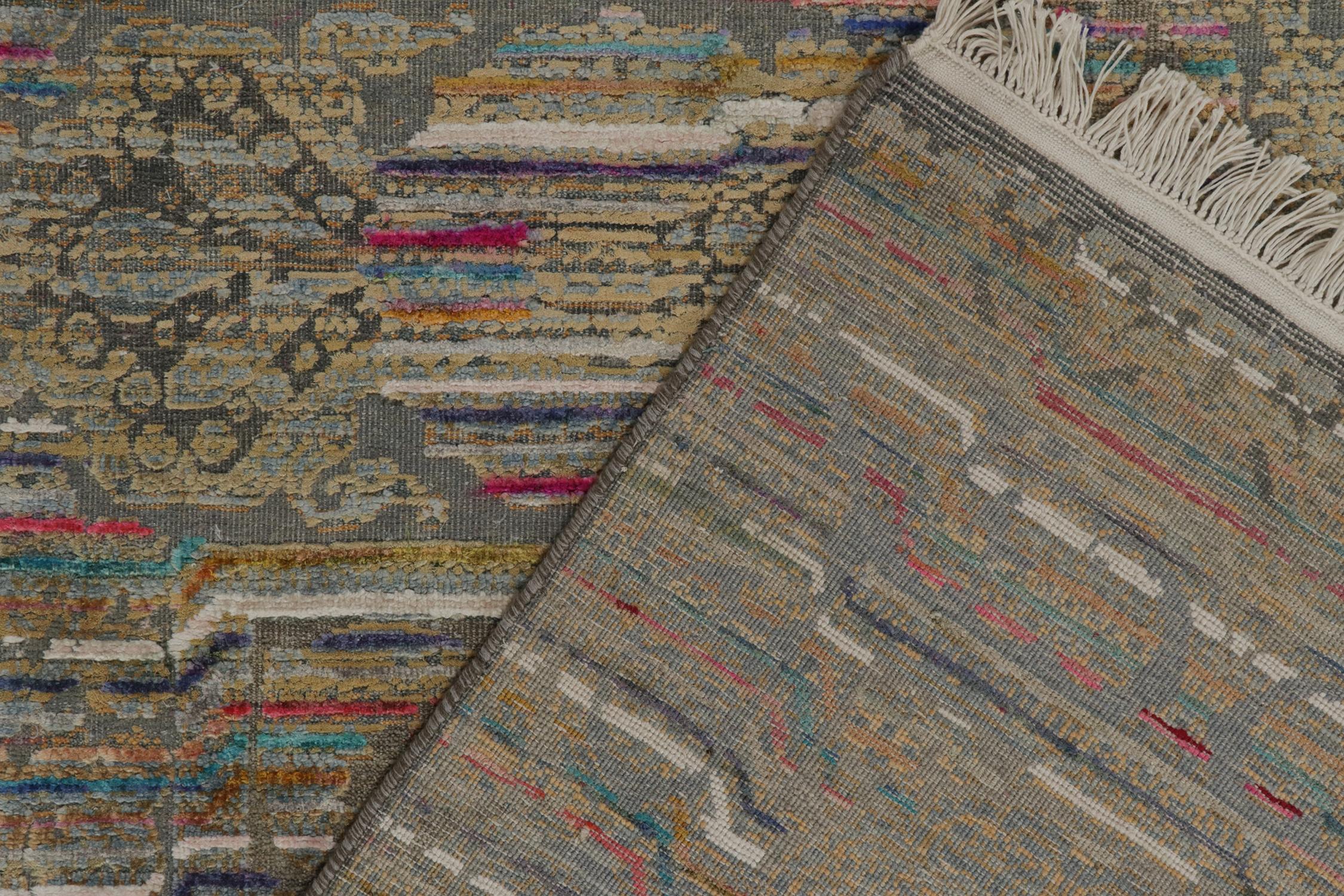 Alfombra de estilo clásico con motivos policromáticos de Rug & Kilim Lana en venta