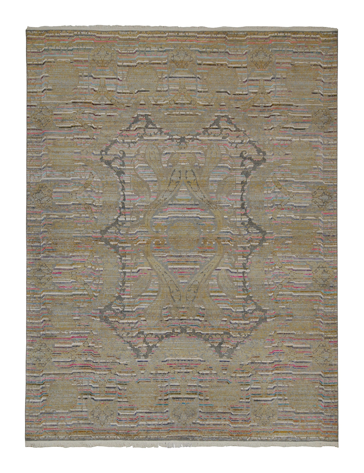 Rug & Kilim’s Classic Style Rug with Polychromatic Patterns