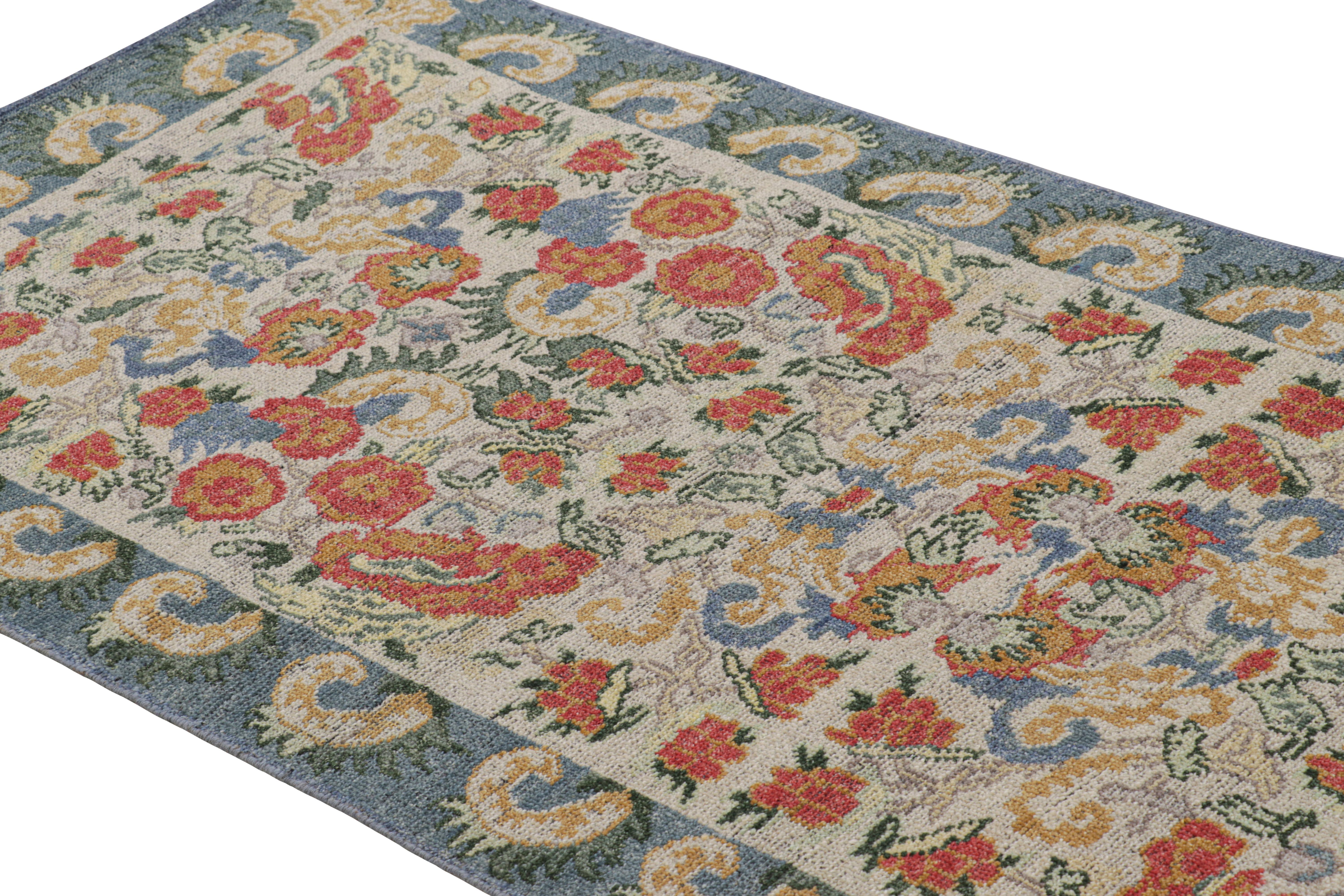 Hand-knotted in a special blend of Ghazni wool, this 3x8 runner rug is a bold new addition to Rug & Kilim’s custom-classics Burano Collection—a luxurious new exploration of important classics and period pieces. 

On the Design: 

Admirers of the