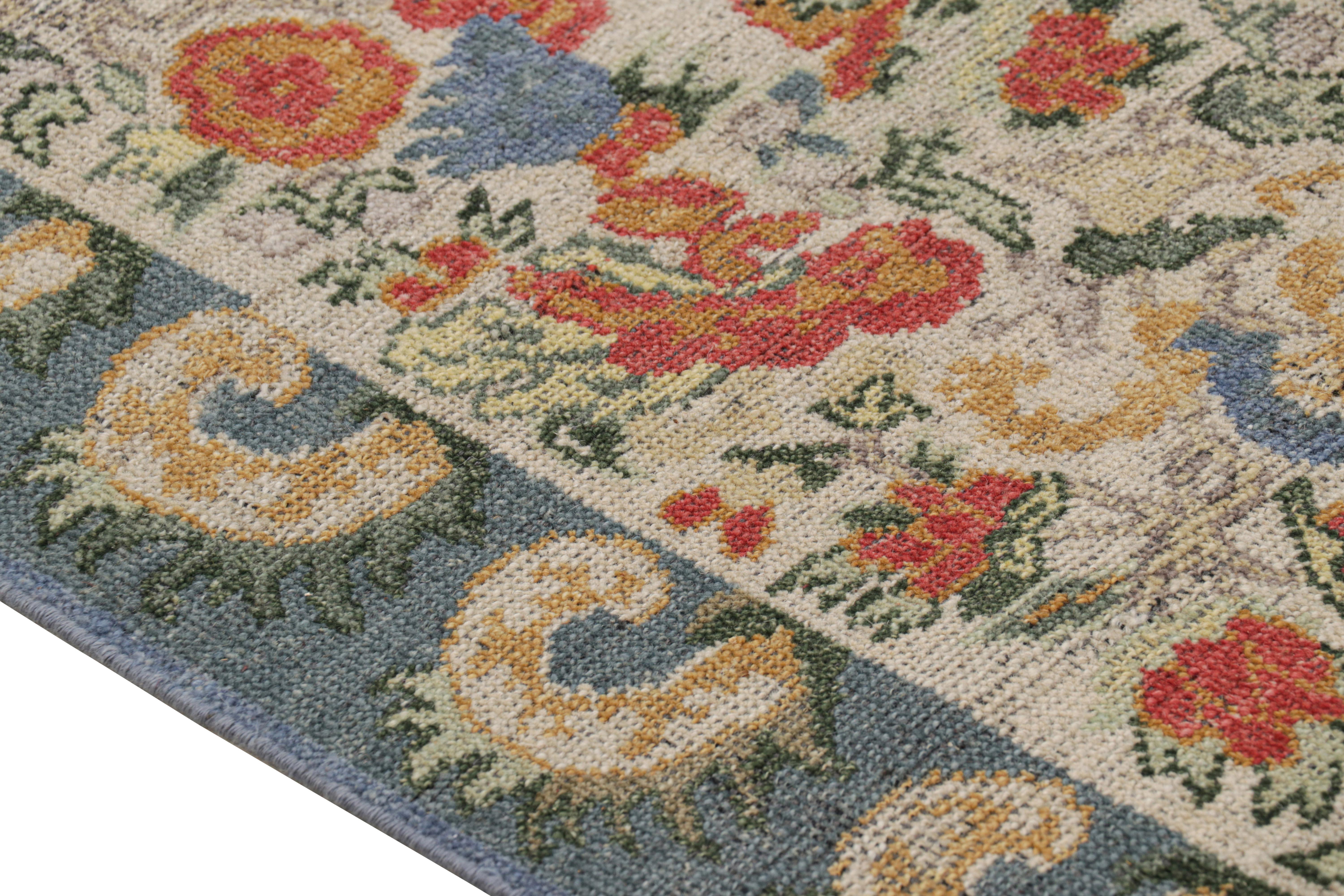 Rug & Kilim's Classic Style Läufer in Weiß mit Blumenmustern (21. Jahrhundert und zeitgenössisch) im Angebot