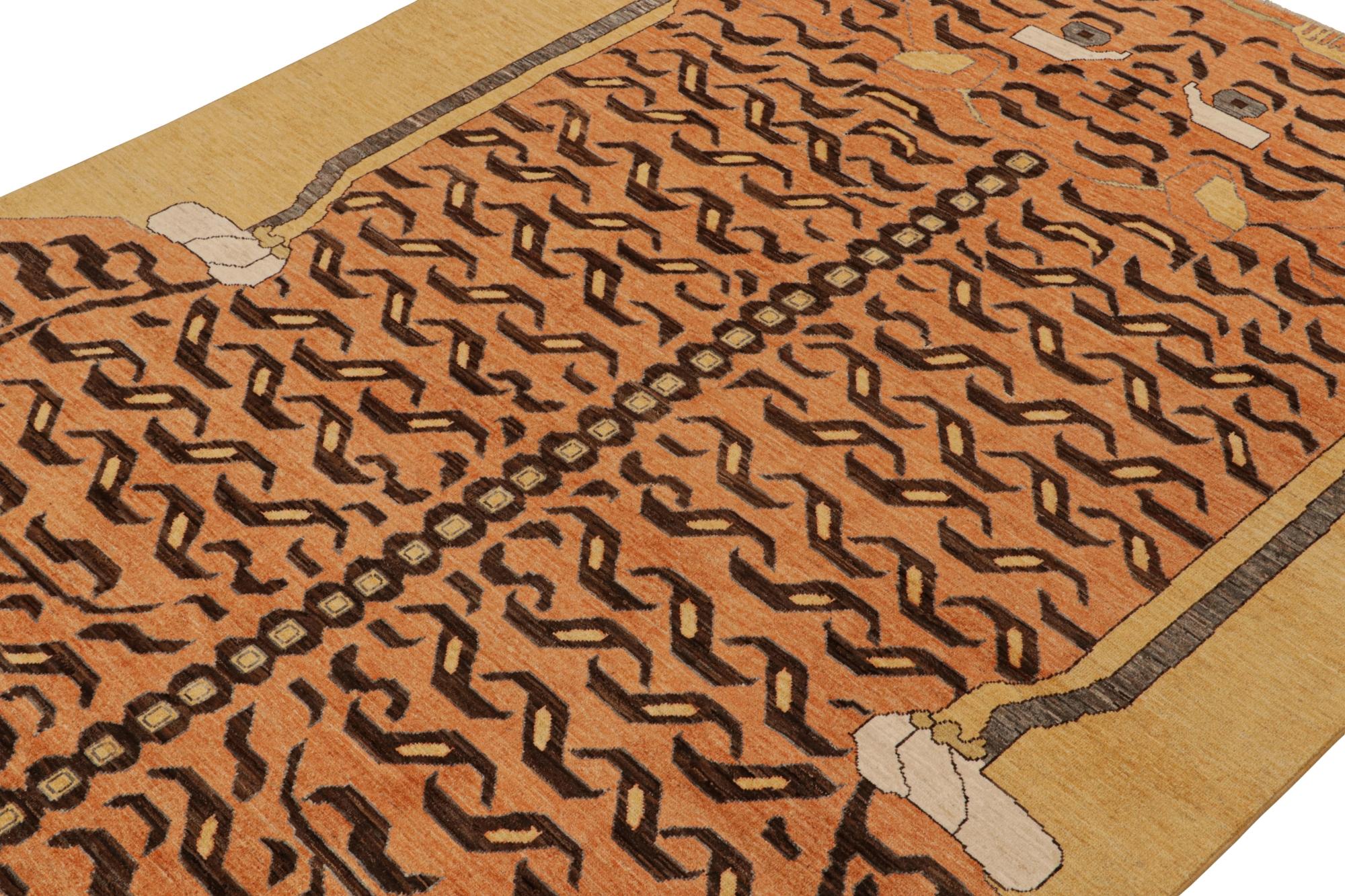 This contemporary 8x10 tiger rug is a bold new addition to Rug & Kilim’s Tigers Collection. Our collection spans several cultures and recaptures iconic pictorial styles in folk art and handmade antique Oriental rugs alike. 

Further on the