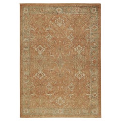 Rug & Kilim’s Scandinavian Style Kilim with Silver and Blue Geometric Patterns