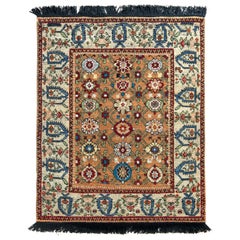 Klassischer Teppich im Übergangsstil von Teppich & Kilims mit beigem und braunem Blumenmuster