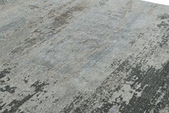 Rug & Kilim’s Contemporary Abstract Rug in Gray, Blue and Brown Tones