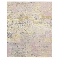 Rug & Kilim - Tappeto astratto contemporaneo in rosa e beige-marrone