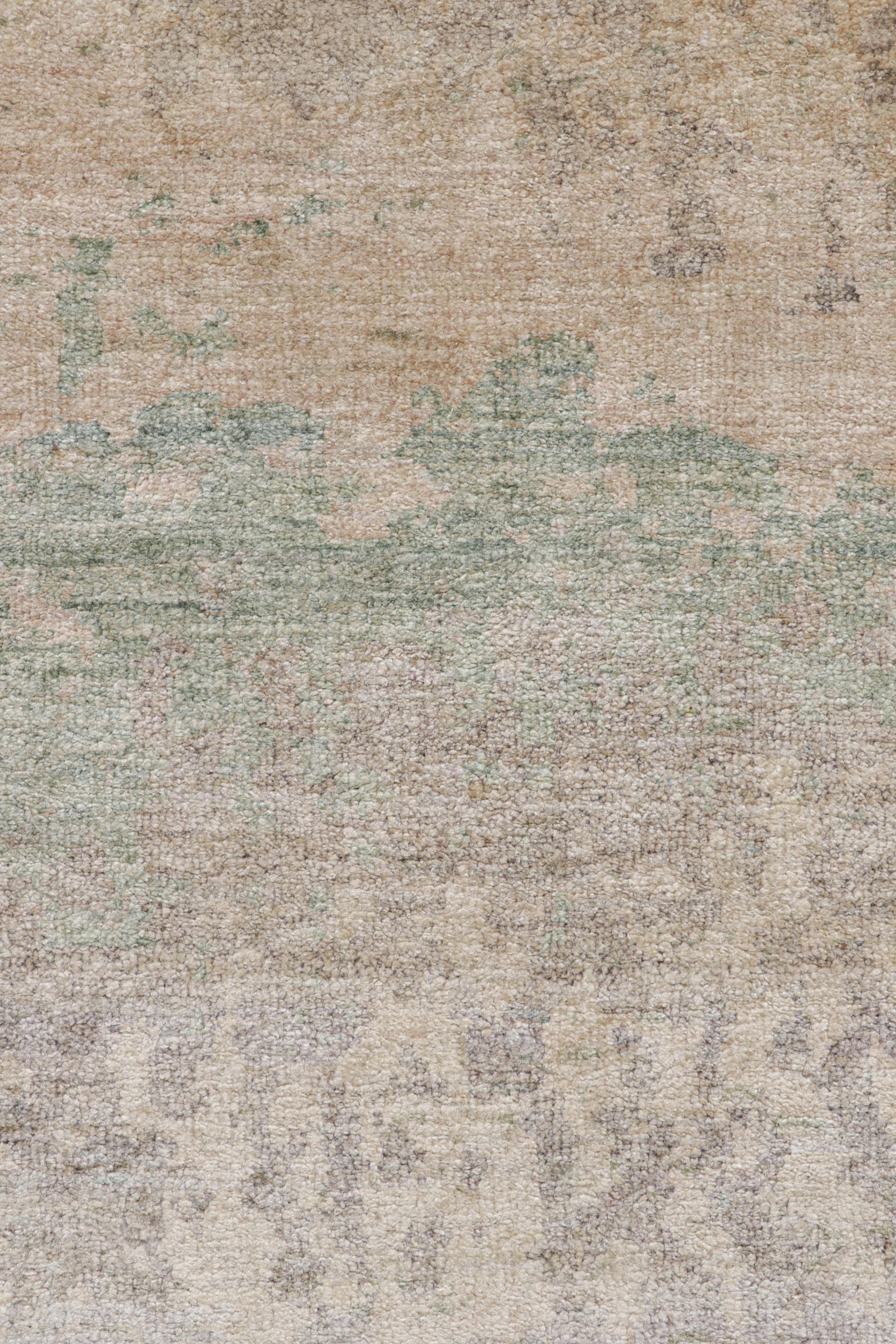 Moderno Rug & Kilim: Tappeto astratto contemporaneo con motivi pittorici policromatici in vendita