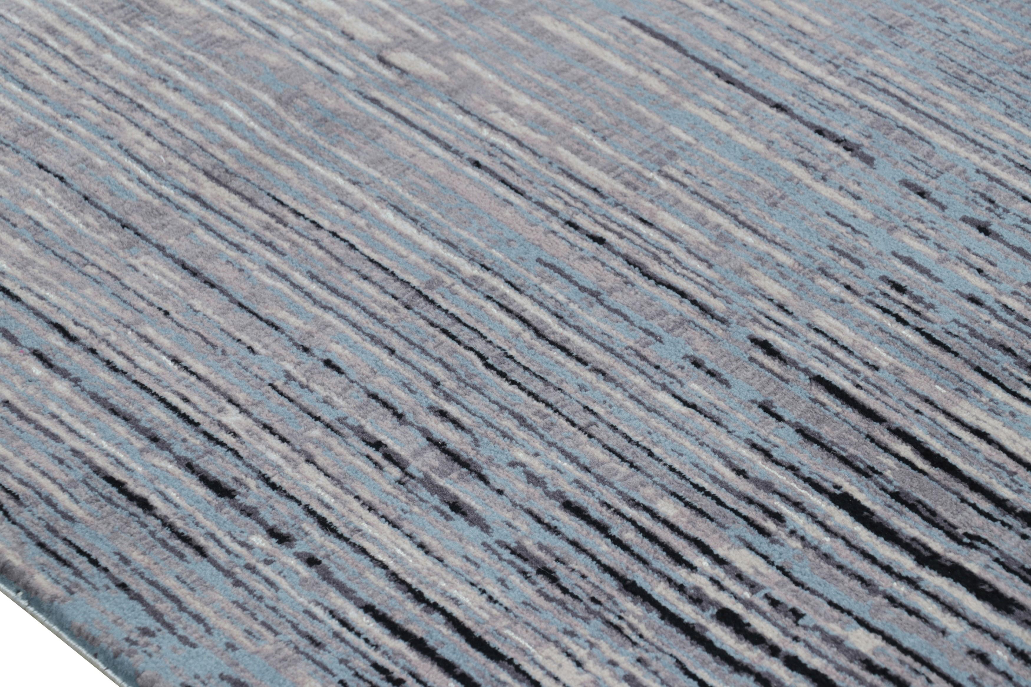 Rug & Kilim's Contemporary Abstract Rug mit geometrischen Mustern Hailstorm im Zustand „Neu“ im Angebot in Long Island City, NY