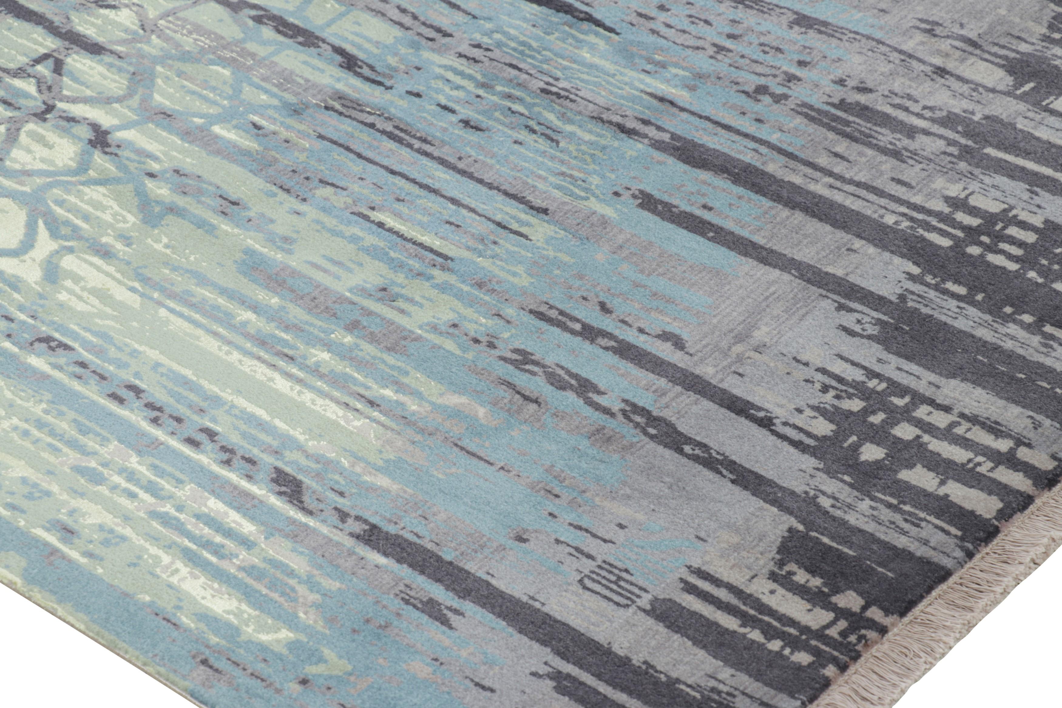 Rug & Kilim’s Contemporary Abstract Rug With Geometric Patterns “Vinchi” In New Condition For Sale In Long Island City, NY