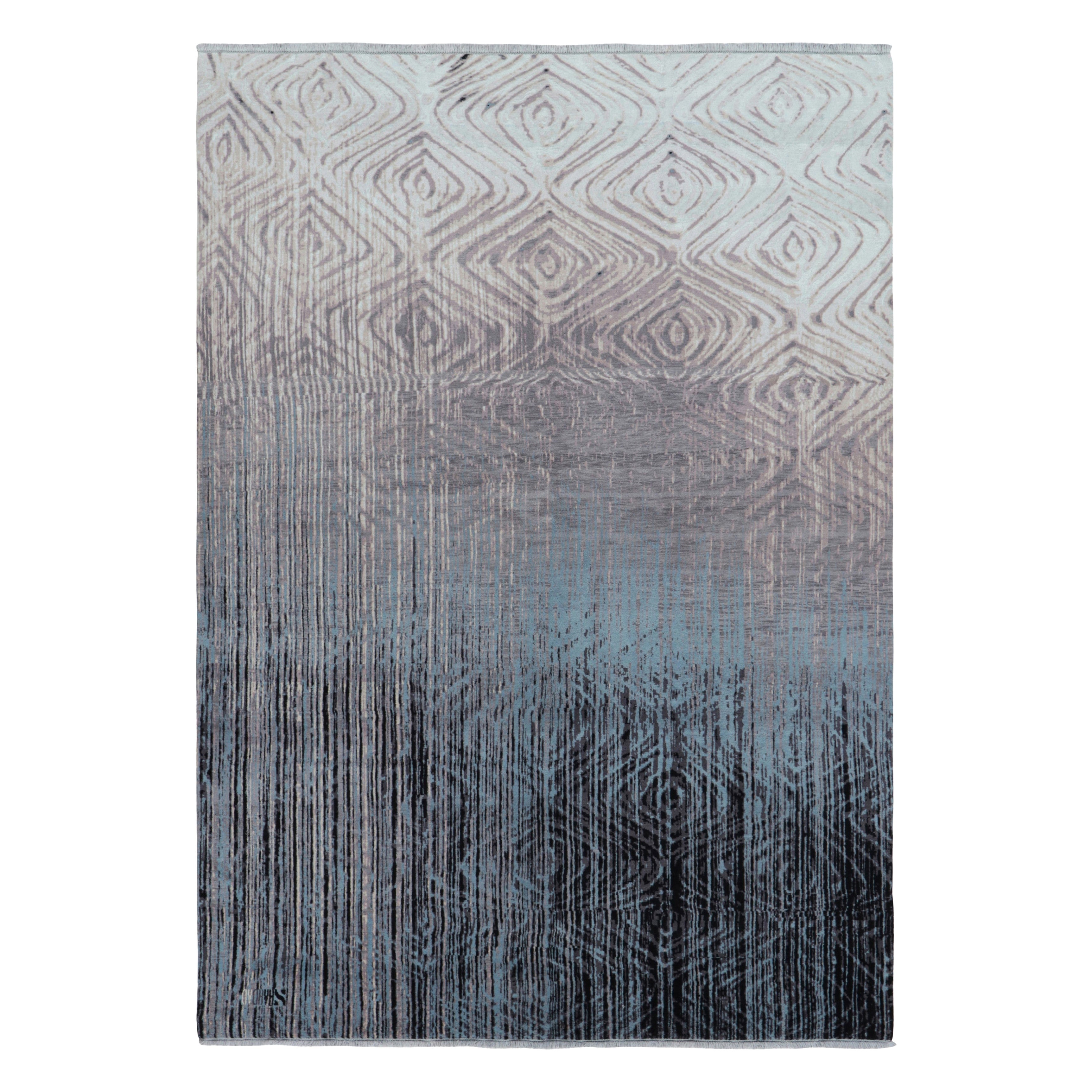 Rug
Kilim
s Contemporary Abstract Rug mit geometrischen Mustern Hailstorm