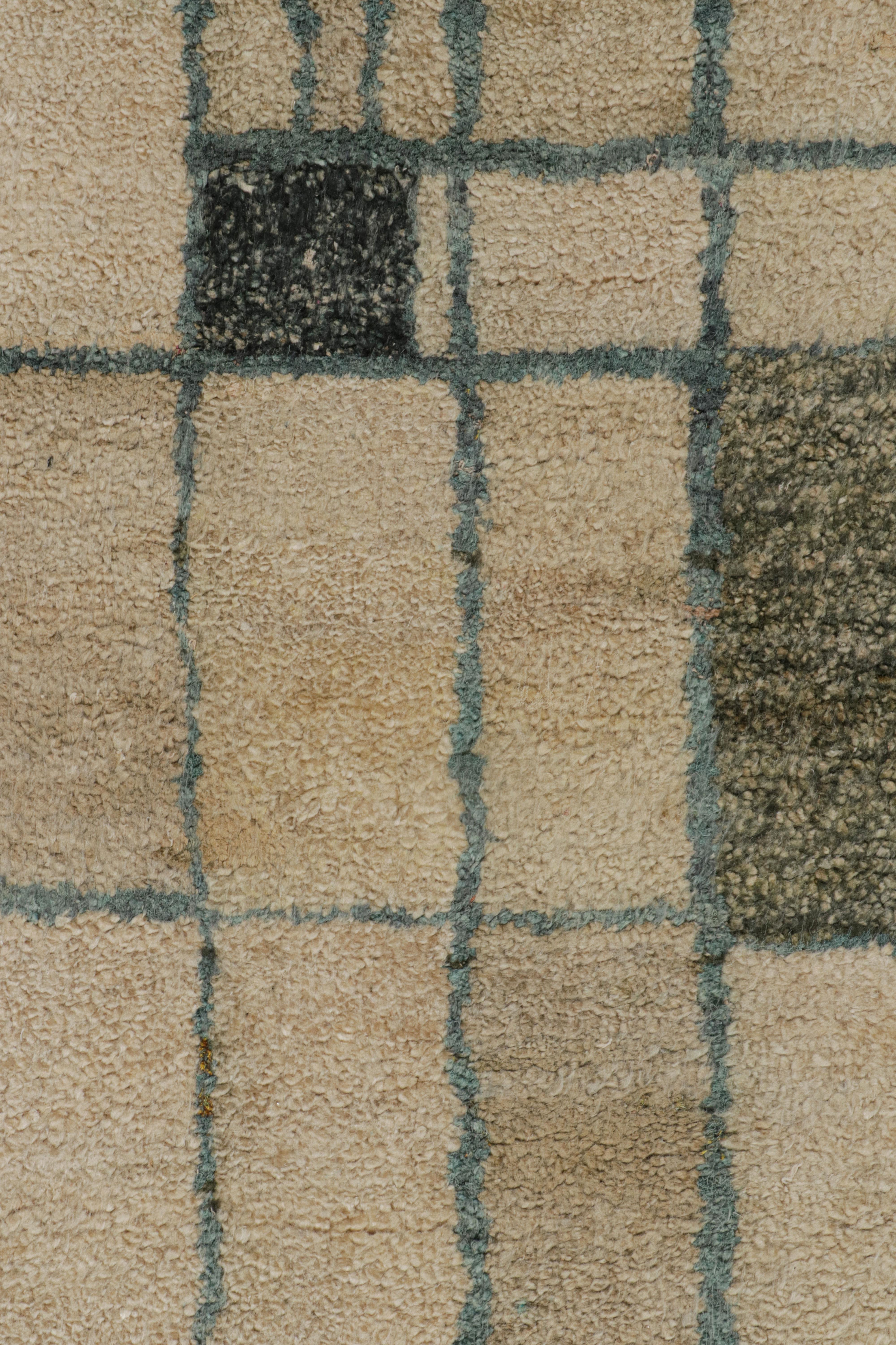 Rug & Kilim's Contemporary Abstract Rug mit minimalistischen geometrischen Mustern im Zustand „Neu“ im Angebot in Long Island City, NY