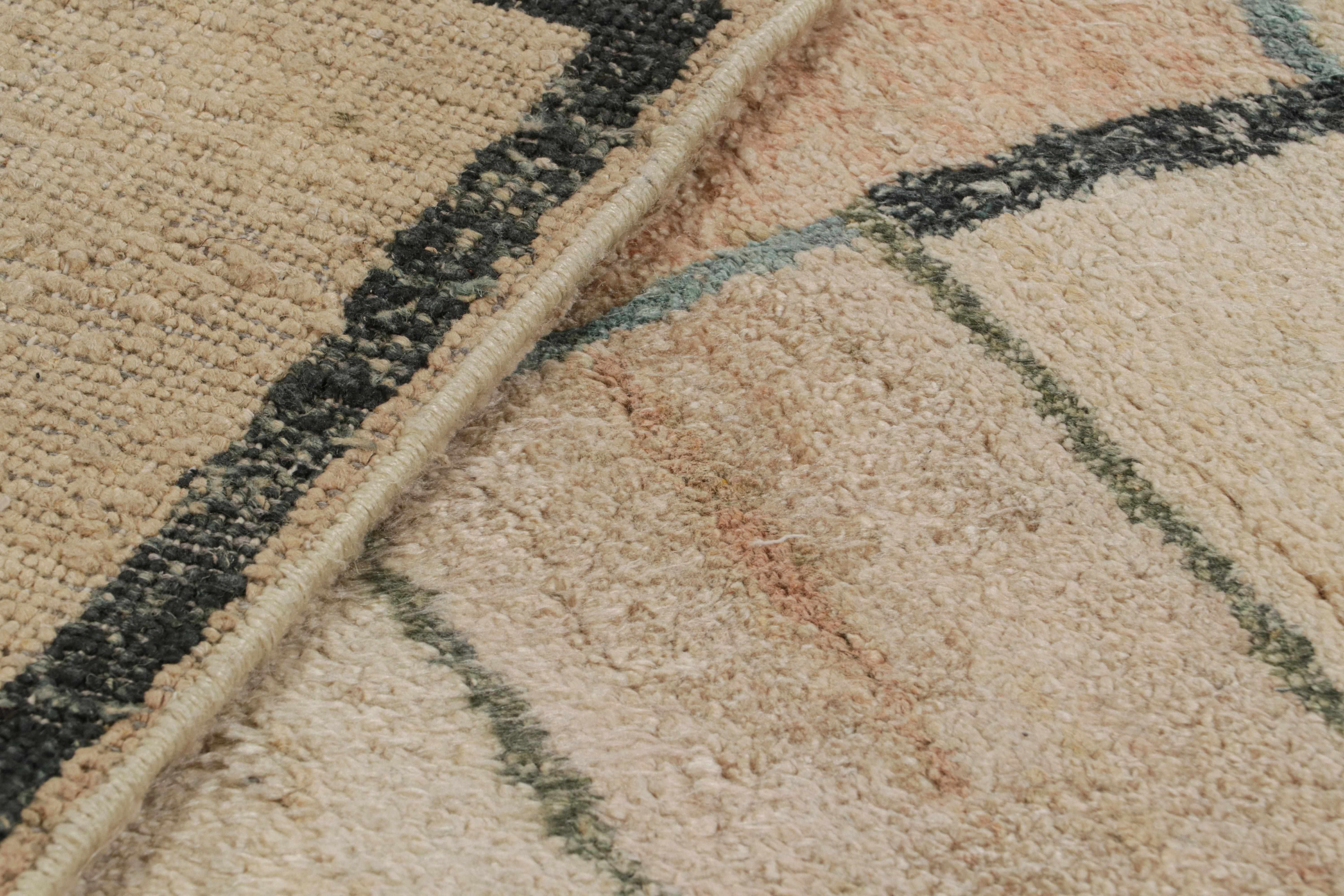 XXI secolo e contemporaneo Rug & Kilim: Tappeto astratto contemporaneo con motivi geometrici minimalisti in vendita