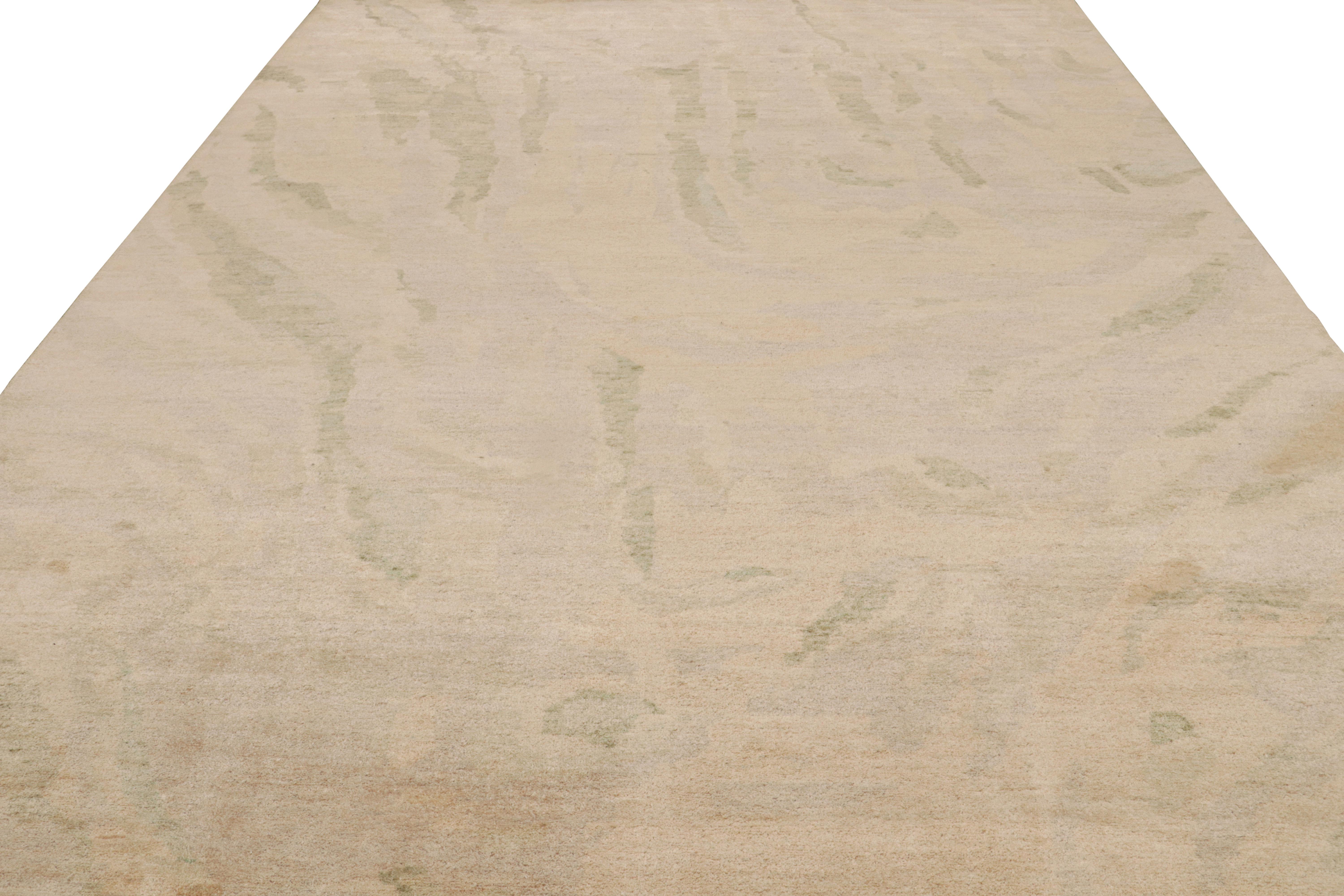 Rug & Kilim's zeitgenössischer abstrakter Teppich mit malerischen Mustern (Moderne) im Angebot