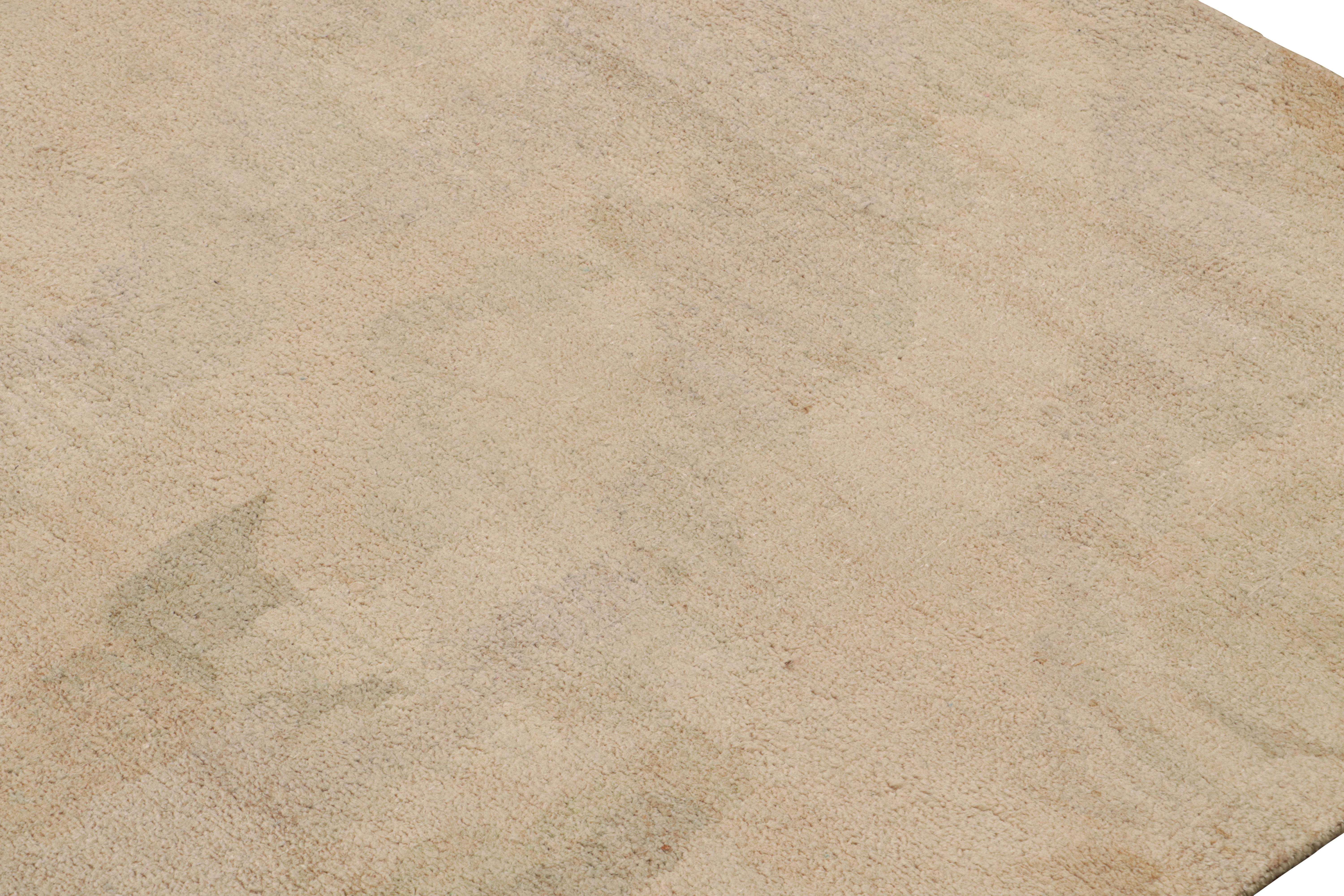 Rug & Kilim's zeitgenössischer abstrakter Teppich mit malerischen Mustern (Handgeknüpft) im Angebot