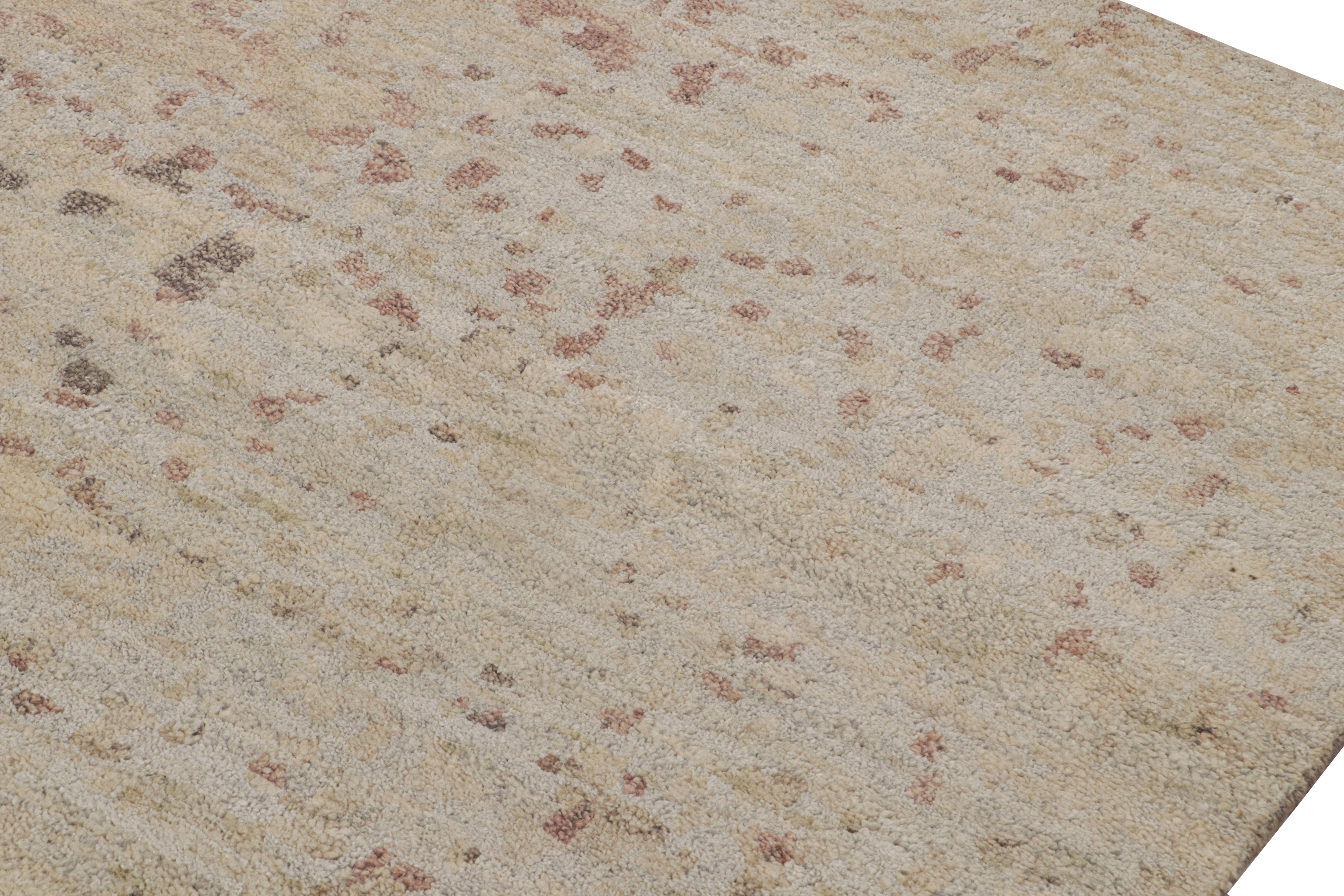 Annodato a mano Rug & Kilim: Tappeto astratto contemporaneo con motivi pittorici in vendita