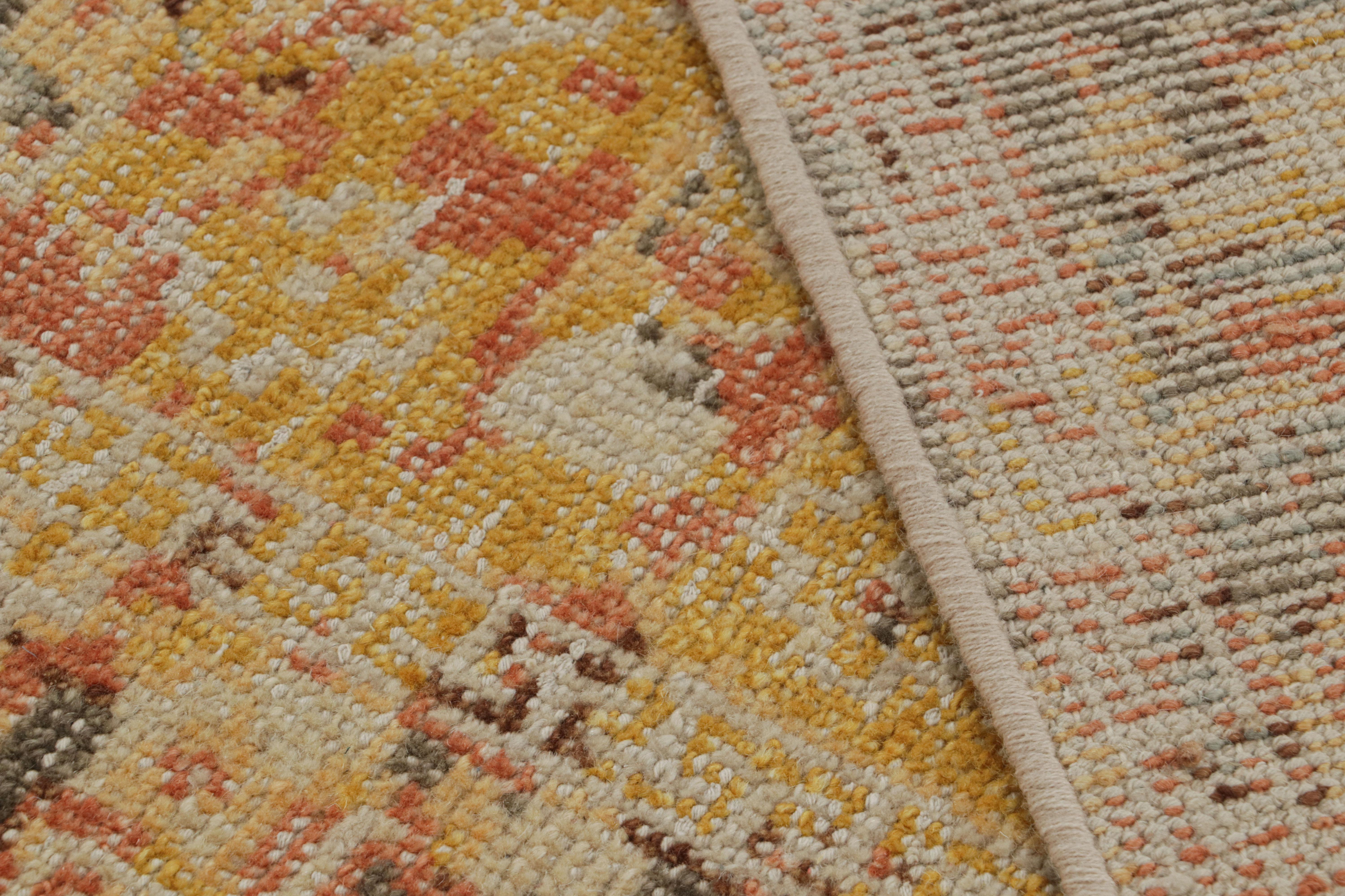 Rug & Kilim’s Contemporary Abstract Rug With Polychromatic Painterly Patterns In New Condition For Sale In Long Island City, NY