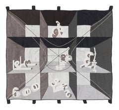 Rug & Kilim’s Contemporary Astronomical Tapestry in Black, Gray & White Tones