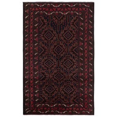 Rug
Kilim: tappeto Baluch contemporaneo con motivi rossi e blu