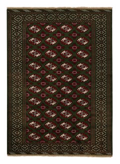 Rug & Kilim’s Contemporary Baluch rug in Red and Green Patterns