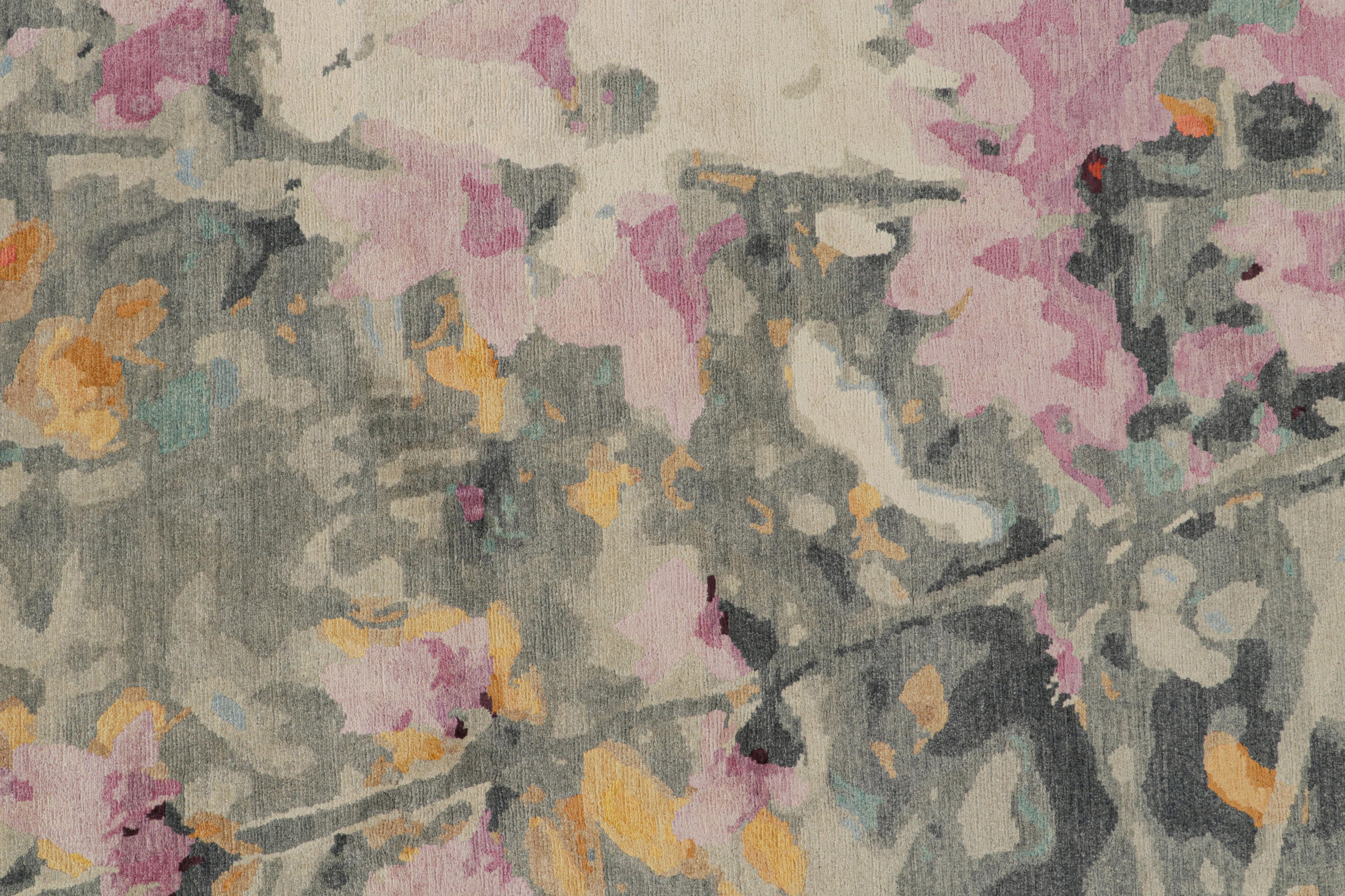 Tapis Botanique Contemporary de Rug & Kilim à motif floral multicolore Neuf - En vente à Long Island City, NY
