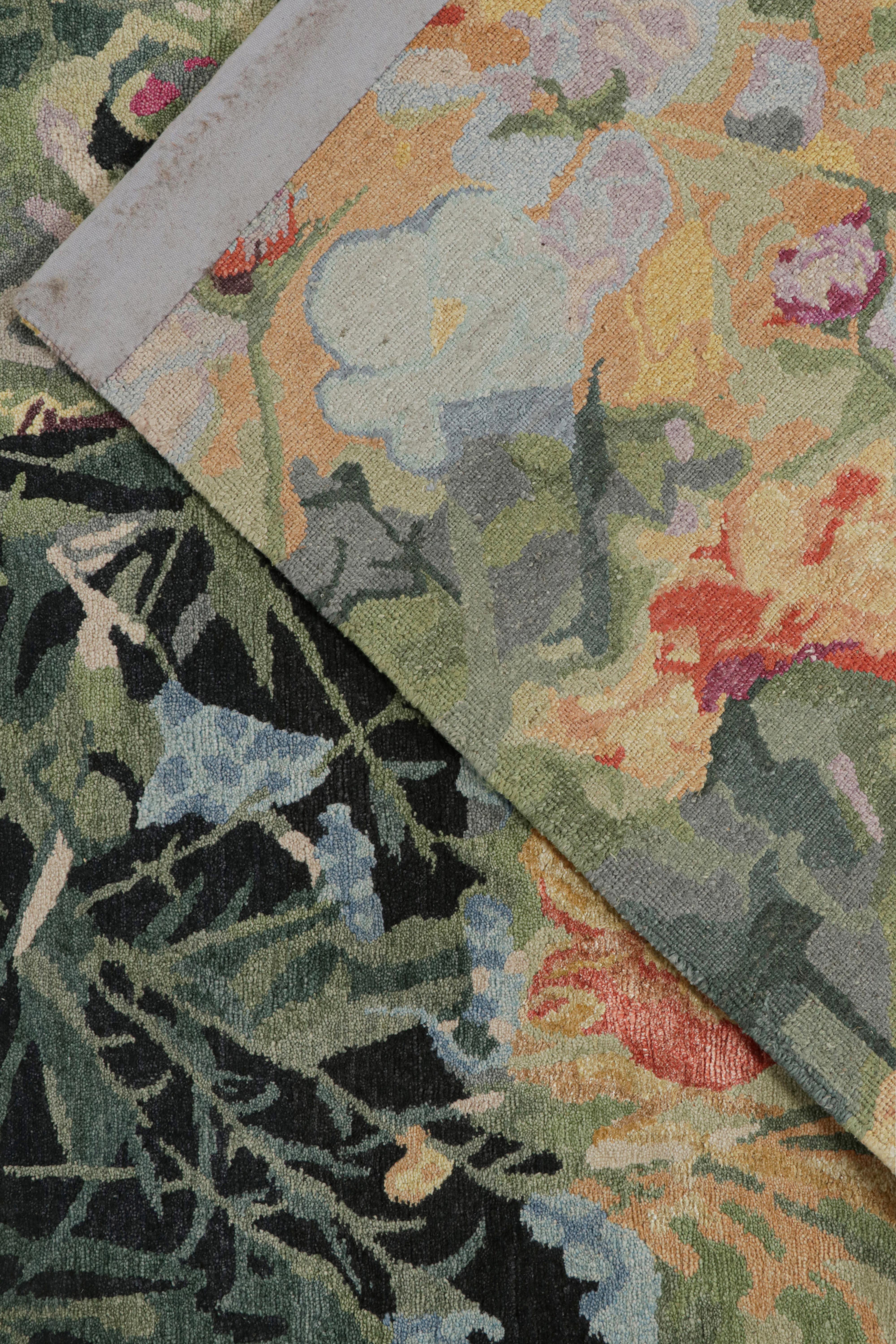 Rug & Kilim’s Contemporary Botanical Rug in Multicolor Floral Pattern Siglo XXI y contemporáneo en venta