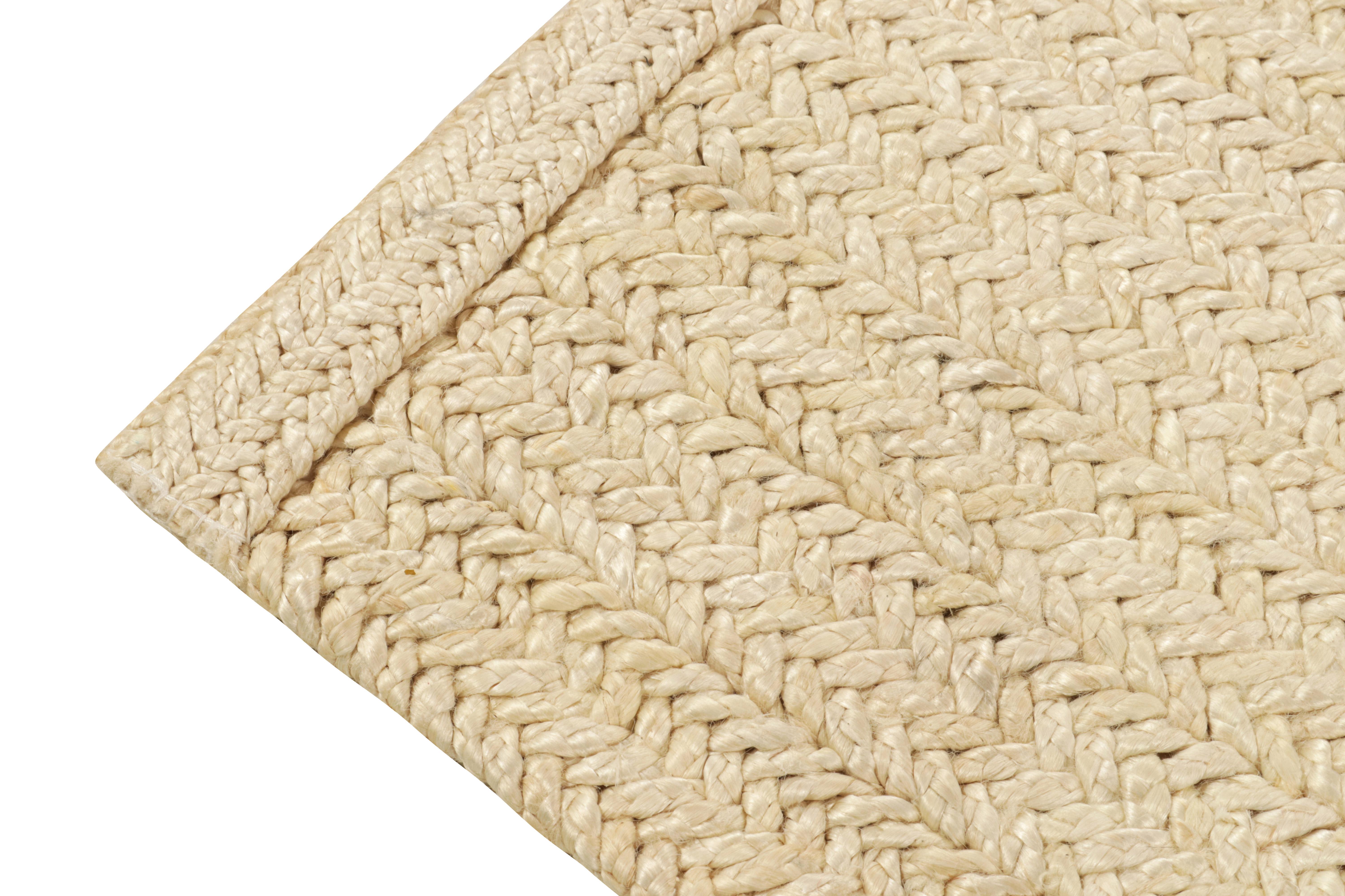 Rug & Kilim's Contemporary Braided Runner in Off-White (21. Jahrhundert und zeitgenössisch) im Angebot