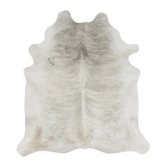 Rug & Kilim’s Contemporary Cowhide in Cream Hues and Gray Accents