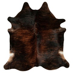 Rug & Kilim’s Contemporary Cowhide Rug in Beige-Brown and Black