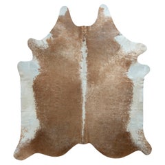 Rug 
Kilim’s Contemporary Cowhide Rug in White and Beige-Brown
