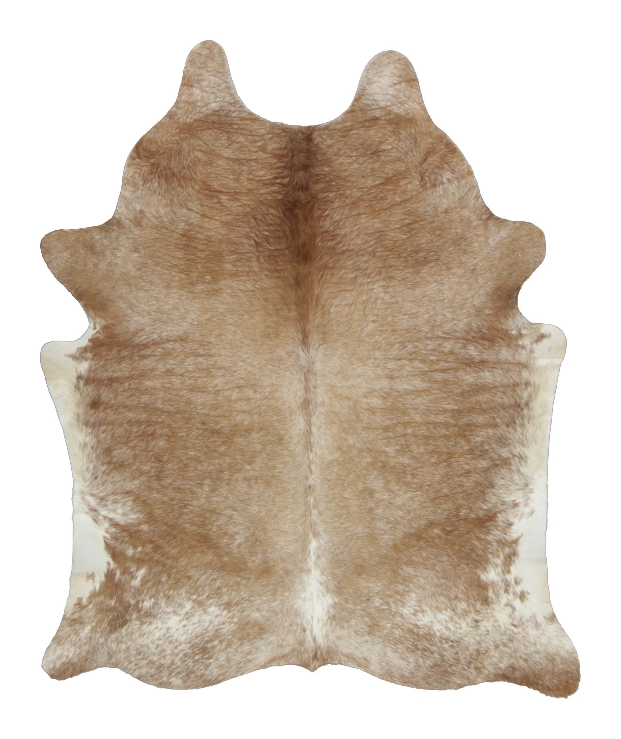Rug & Kilim’s Contemporary Cowhide Rug with Striking Beige & Brown Patterns