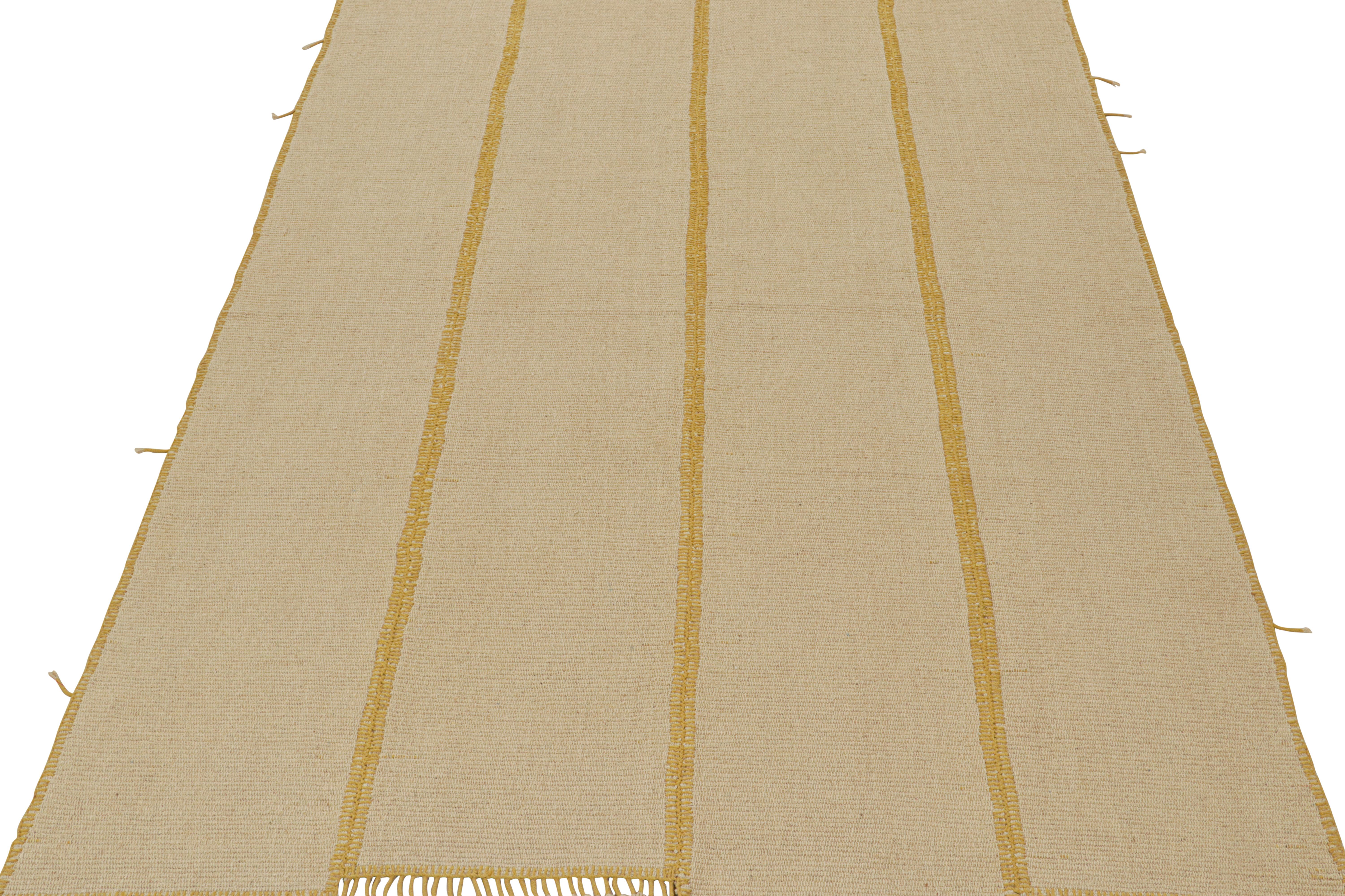 Tejido a mano en lana, este diseño Kilim personalizado pertenece a una nueva y atrevida línea de tejidos planos contemporáneos de Rug & Kilim.

Más sobre el diseño:

El 