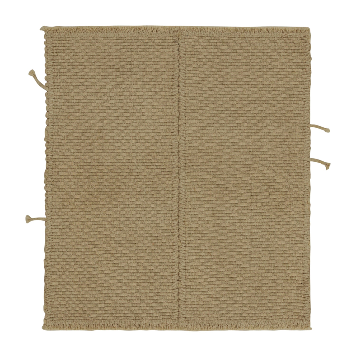 Rug & Kilim - Kilim contemporaneo personalizzato in beige-marrone