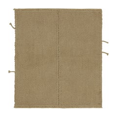 Rug & Kilim - Kilim contemporaneo personalizzato in beige-marrone