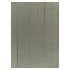 Rug & Kilim's Custom Kilim in Hellblau und Grau