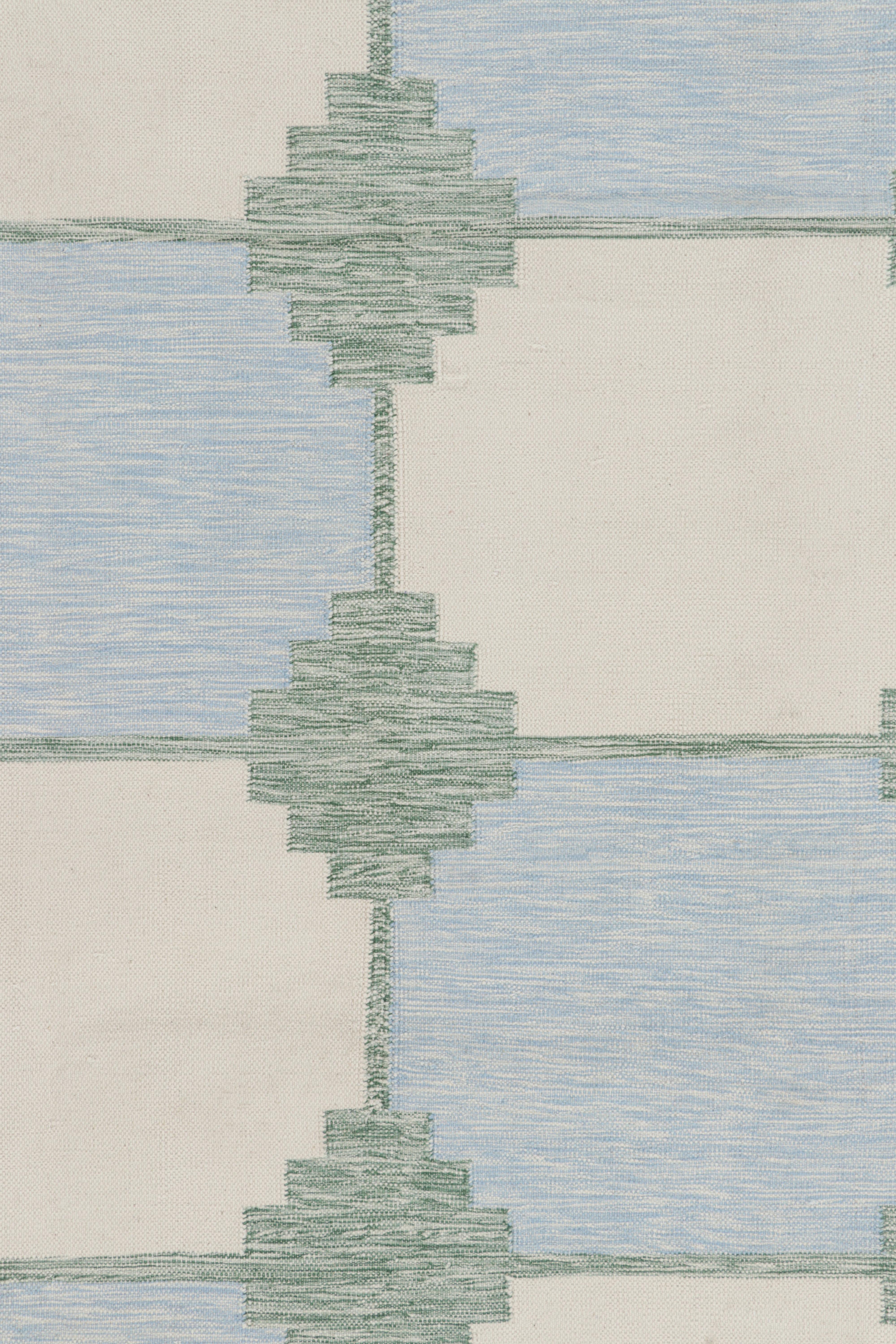 Questo tappeto Dhurrie contemporaneo 9x12 è una nuova ed entusiasmante selezione dell'ultima acquisizione di Rug & Kilim di nuove trame piatte tessute in cotone in India. 

Sul design: 


Gli estimatori dell'artigianato noteranno che questo pezzo è