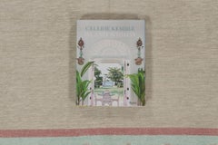 Rug & Kilim’s Contemporary Dhurrie Rug in Beige with Teal and Rose Border