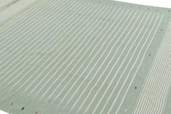 Rug & Kilim’s Contemporary Dhurrie Rug in Blue and White Stripes