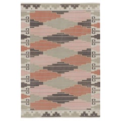 Rug & Kilim’s Contemporary Dhurrie Rug in Colorful Geometric Pattern