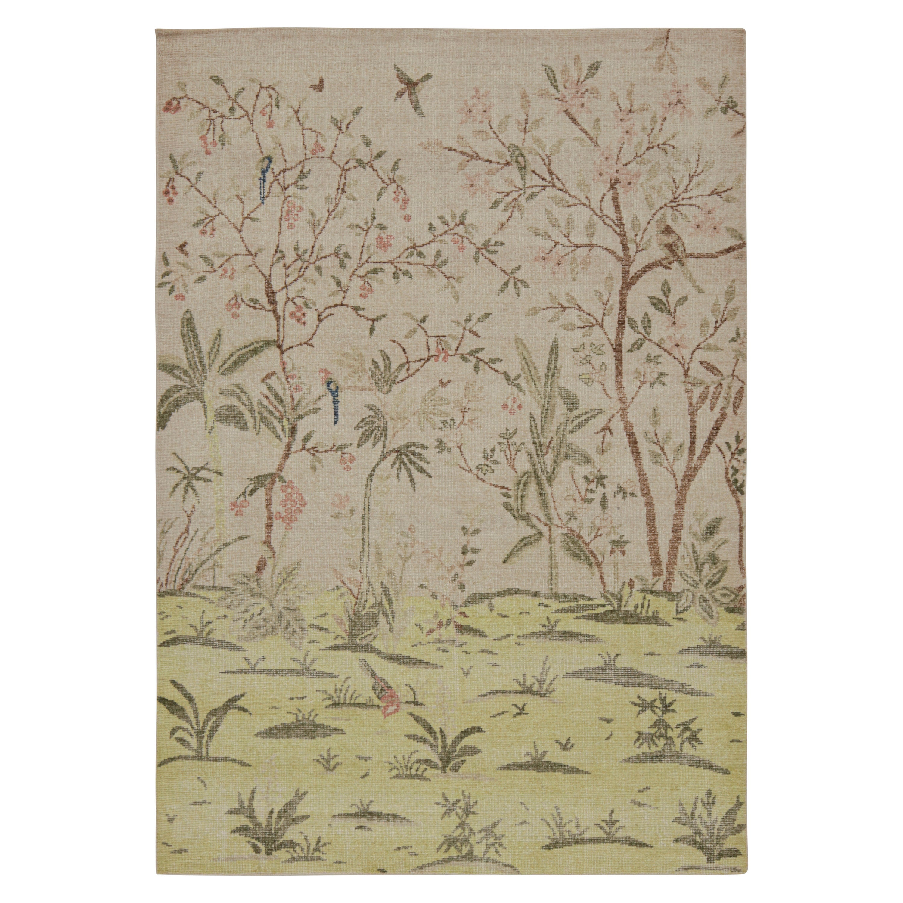 Rug & Kilim è un tappeto pittorico contemporaneo con raffigurazioni botaniche.